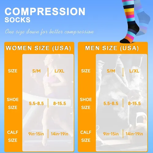 Calcetines De Compresión De Circulación De 20-37 Mmhg
