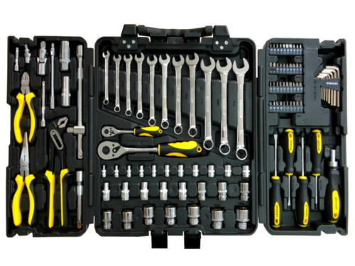 Imagen 2 de 7 de Set Multiherramientas 110 Piezas + Maletin Stanley Stmt81243