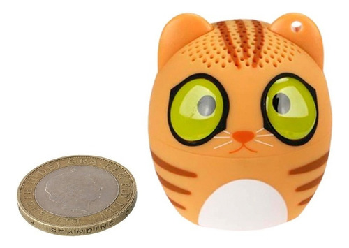Bocina Mini Animalitos Bluetooth Control Remoto Para Selfies Color Gatito Tigrecito