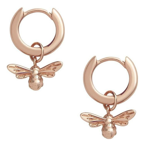 Aretes Olivia Burton Dama Lucky B Oro Rosa Objame33n - S007