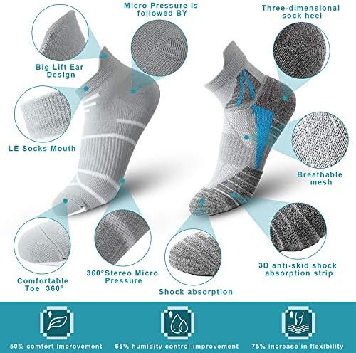 10 Pares De Calcetines Tobilleros De Compresión Para Mujer,