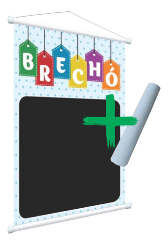 Banner Pronto Propaganda Comércio Loja Faixa Temas + Giz Cor Brechó