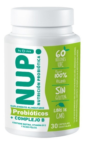 Nup!: Probióticos Premium 60billones+complejob+biotina+b12