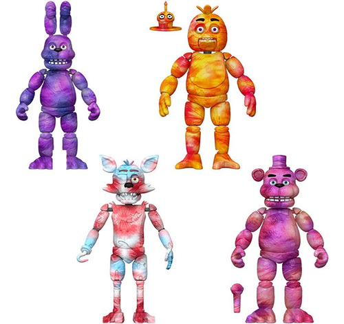Figura De Acción Five Nights At Freddys Fnaf Tie - Dye Foxy
