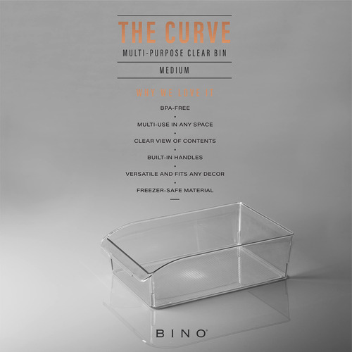 Plastic Storage Bins Bino The Curve Collection Medium Size