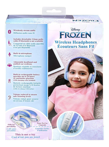 Fones De Ouvido Bluetooth Ekids Disney Frozen Kids Com Micro