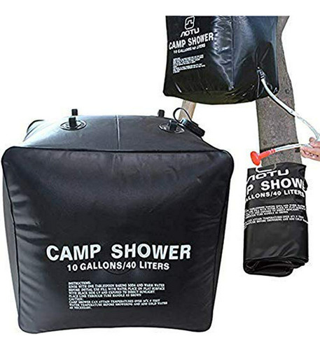 Ducha Solar Portátil 40l/10 Galones Para Camping Swish (negr