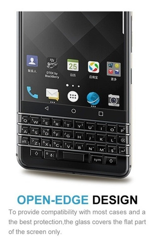 Imagen 5 de 9 de Vidrio Templado Blackberry Keyone 9h Plano