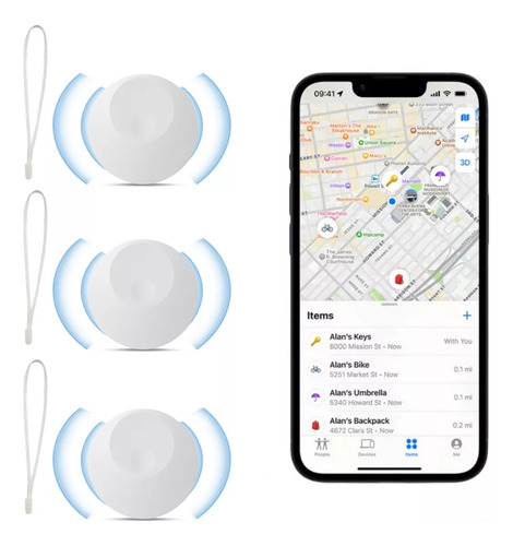 Accesorio Localizador Para Apple Air Tag Paquete De 3 Pc