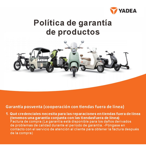 Scooter Eléctrico Yadea A7 500w 80km Autonomía 3 Ruedas Mezcla De Colores