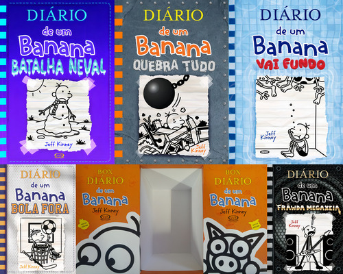 Diário De Um Banana Do Volume 13 Ao 17 - Capa Dura + Caixa Box Vazia, De Jeff Kenney. Diário De Um Banana Editorial V&r, Capa Dura, Edição 1 Em Português, 2022