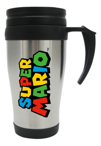 Vaso Viajero Metalico Super Mario Bros Mugs 