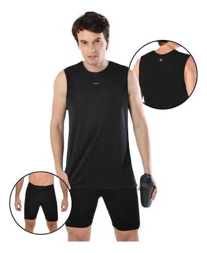 Conjunto Deportivo Hombre Musculosa + Calza Gimnasio Running