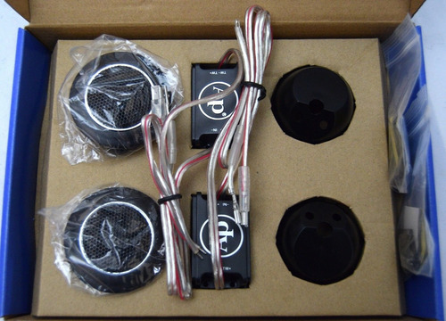Bocinas Tweeter Audiopipe APHE-T250 2 Piezas 80W RMS Color Negro para Auto/Camioneta con Pantalla Protectora.