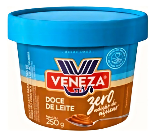 Doce De Leite Veneza Zero Adição De Açúcar 250g