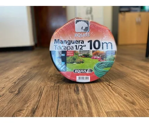Manguera Equus Para Riego 10m Tricapa 1/2 Gh10m - Smf Color Rojo