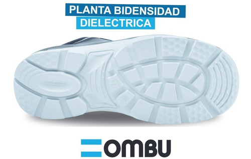 Zapato Seguridad Ombu Ozono Cuero Flor Suela Pu Iram 38al46