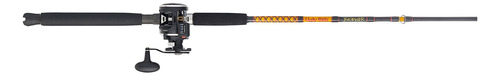 Caña De Pescar Ugly Stik Bigwater Con Carrete Penn Rival Negro/rojo/amarillo