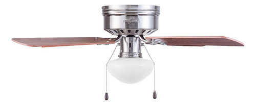Ventilador De Techo Samba 42 Pulgadas Níquel Cuatro Aspas 1.067 M 60 Níquel Cepillado Roble Claro/ Arce Chocolate Mdf 4