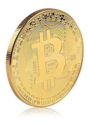 Moeda Física Bitcoin Colecionador - Edição Ouro Comemorativa