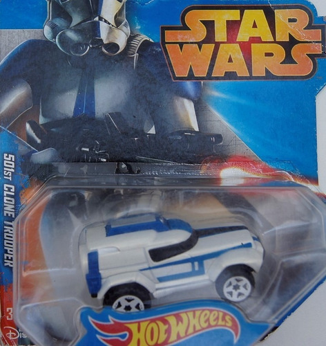 Hot Wheels Star Wars Cars 501st Clone Trooper Color Blanco