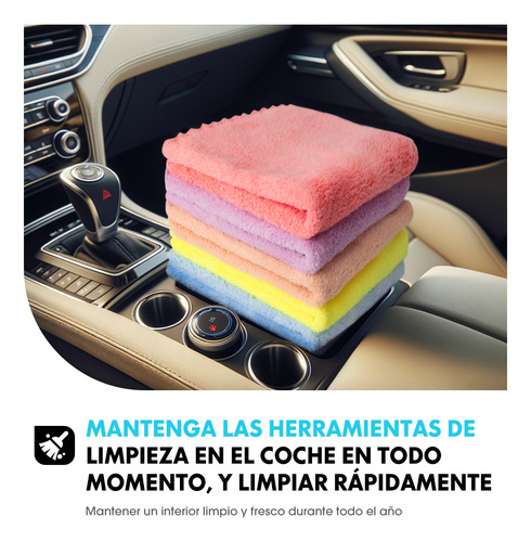 5pcs Toallas Microfibra 30x30cm, Súper Absorbentes Y Limpian