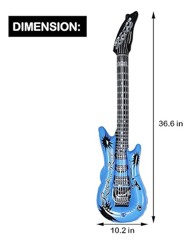 Drdudu Guitarra Inflable Impermeable Varios Colores Para Dec
