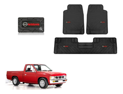 Tapetes 3pz Bt Logo Nissan Pickup Americana 1984 A 1995 1996