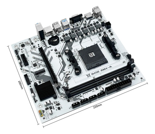 Kit Tarjeta Madre B450 Cpu Amd Ryzen 5 2600x Ram 16gb Ddr4 2600x (Reacondicionado)
