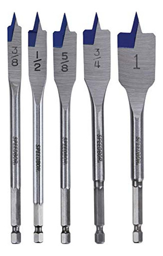 Conjunto De Brocas Irwin Speedbor Spade Wood, 5 Peças (88885