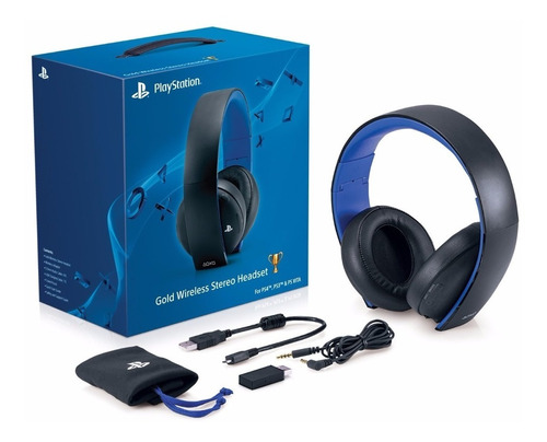 Sony Auriculares Headset Gold Wireless Ps4 / Ps3 / Mac