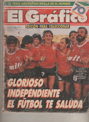 Revista * El Grafico * Independiente Campeon Año 1989 - 