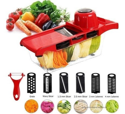 Cortador De Cocina Rallador De Verduras Mandoline 6 En 1