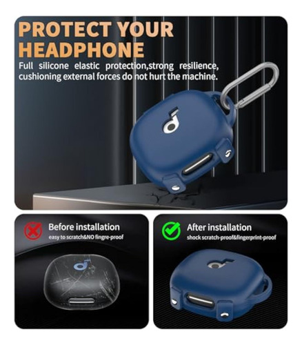 Funda De Silicona Para Auriculares Para Soundcore Sport X20