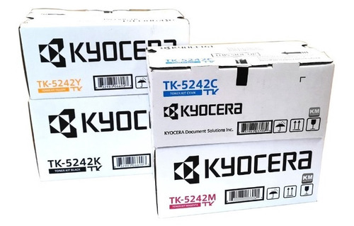 Juego Toner Original Kyocera Tk-5242 Kcym