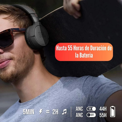 Auricular Bluetooh Jbl Tune 660nc Active Pure Bass 55hs