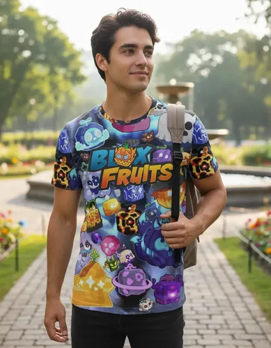  STRIKERS 14 ゲームシャツ Camiseta Confortável Blox Fruts One Piece Frutas Mágicas Rpg