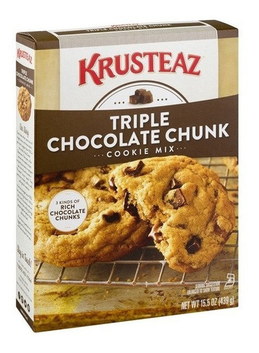 Harina Galleta Triple Chocolate Chunk Cookie Mix Krusteaz