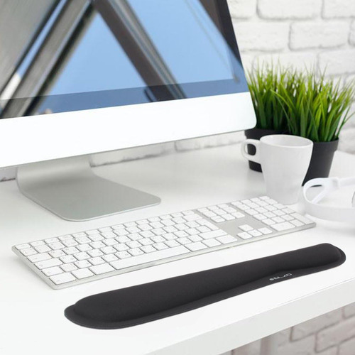 Soporte Reposamunecas Para Teclado En Escritorio | Negro