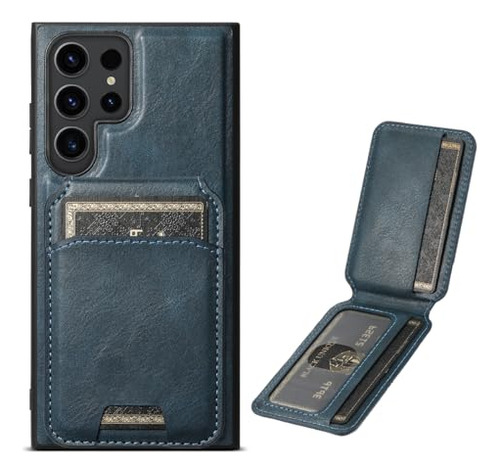 Funda Para Galaxy S23 Ultra Azul 6.8 PuLG Piel