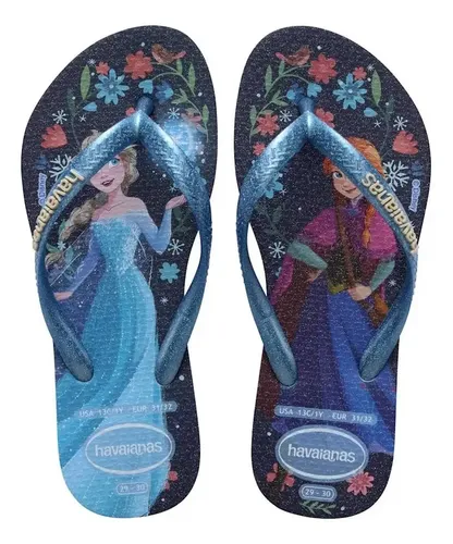 Chinelo Havaianas Princesas Feminino Slim - R$ 42,99