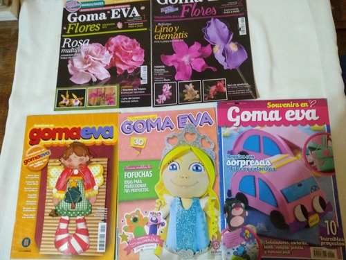 5 Revistas Goma Eva Manualidades Flores Souvenirs Palermo En