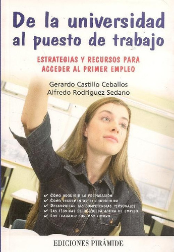 Libro De La Universidad Al Puesto De Trabajo De Gerardo Cast