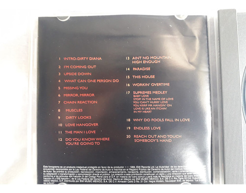 Diana Ross Greatest Hits Live Cd (Usado)