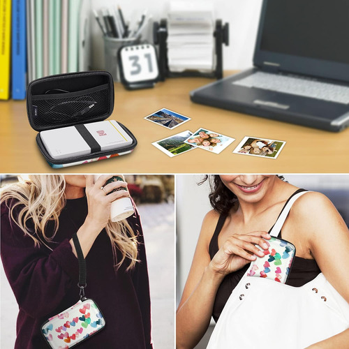 Funda Protectora Para Kodak Step/mini Blanca Corazones