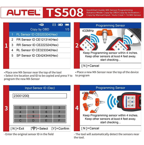 Autel Maxitpms Ts508 Tpms Herramienta De Reparación De Diagn