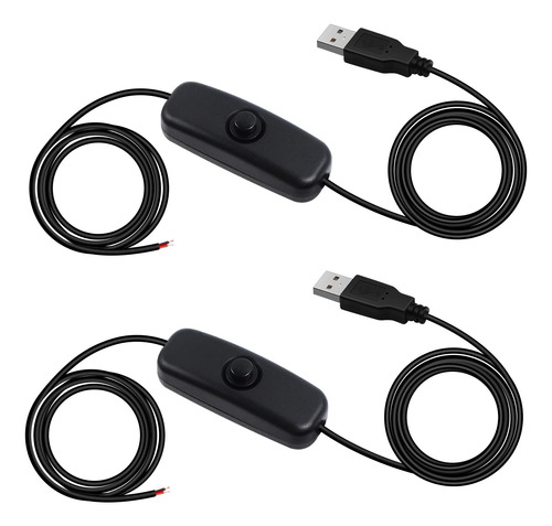 Rgbzone 2 Cables De Extensin De Botn De Interruptor Usb De 5