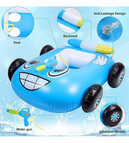 Inflable De Piscina Para Niños Juguete De Alberca,lanzador Color Azul