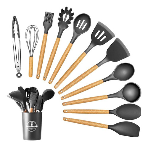 Nicly Utensilios De Cocina De Silicona, Juego De Utensilios