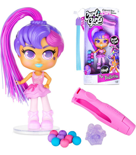 Basic Fun Curligirls Hayli, La Bailarina - Muñeca Peluquera